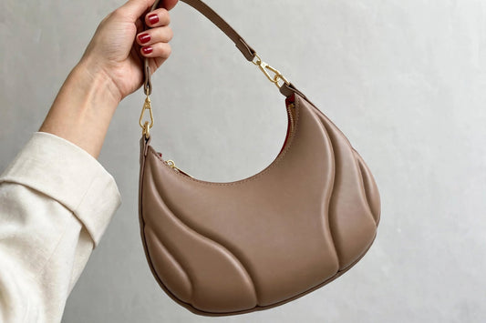 Solid Color Shoulder Bag