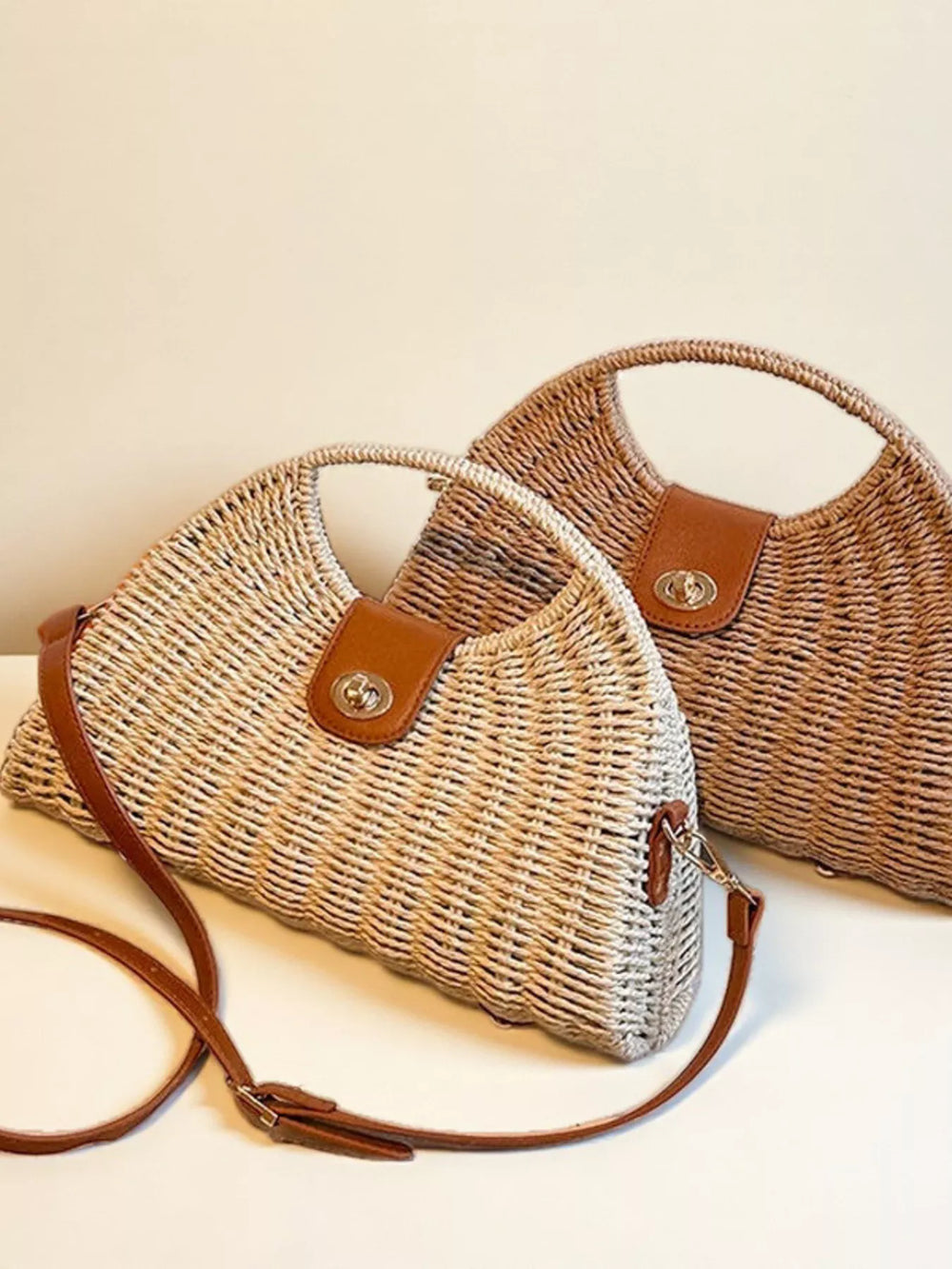 Straw Woven Crossbody Bag