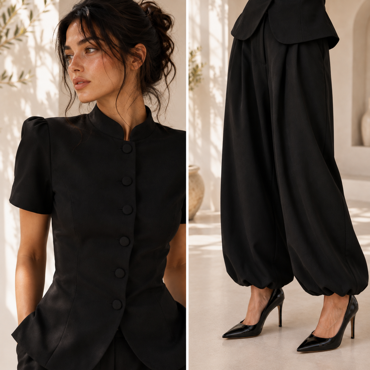 Elegant Tailored Two-Piece Set