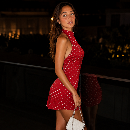 Polka Dot Mini Dress