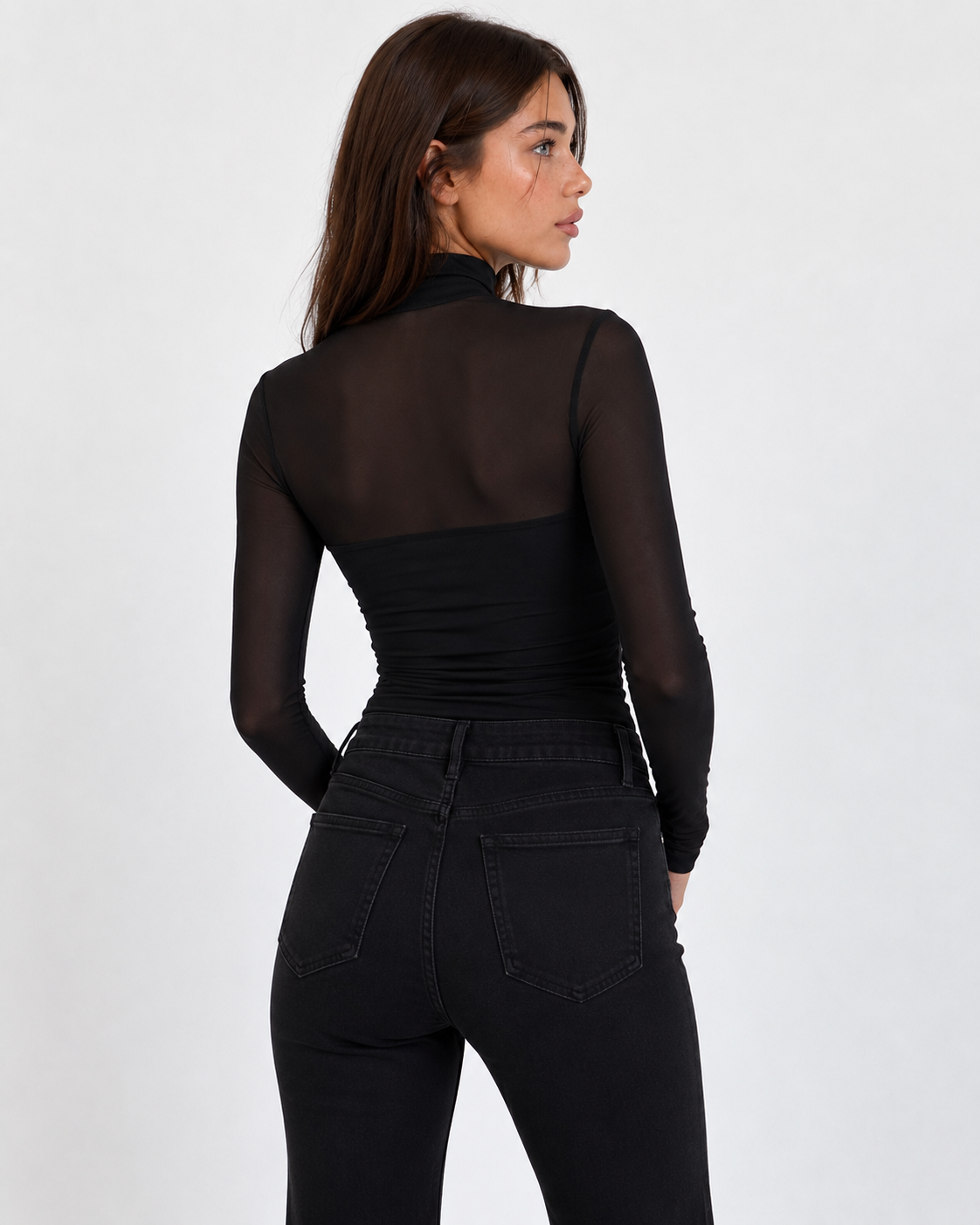Mock Neck Long Sleeve Top