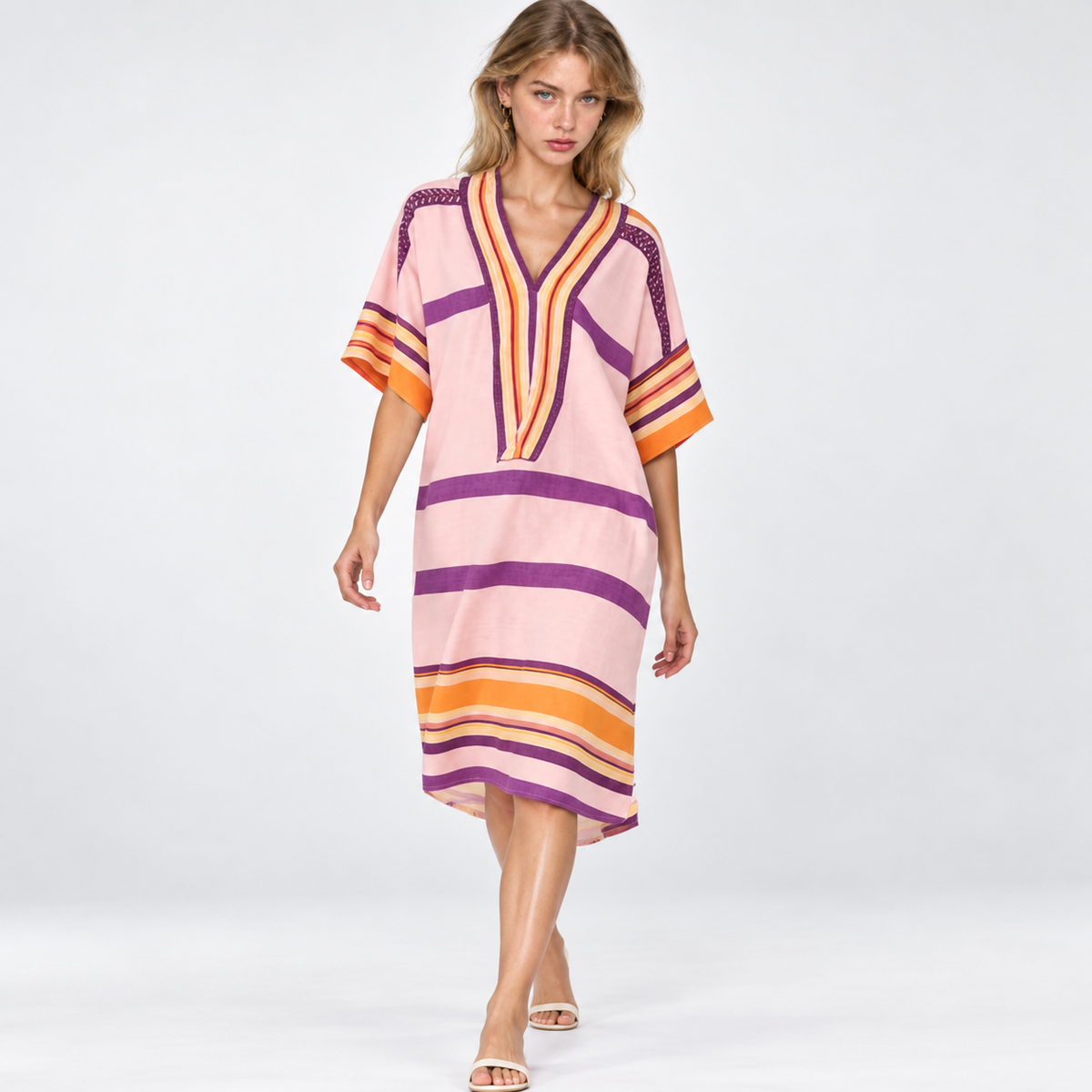 Striped Midi Dress