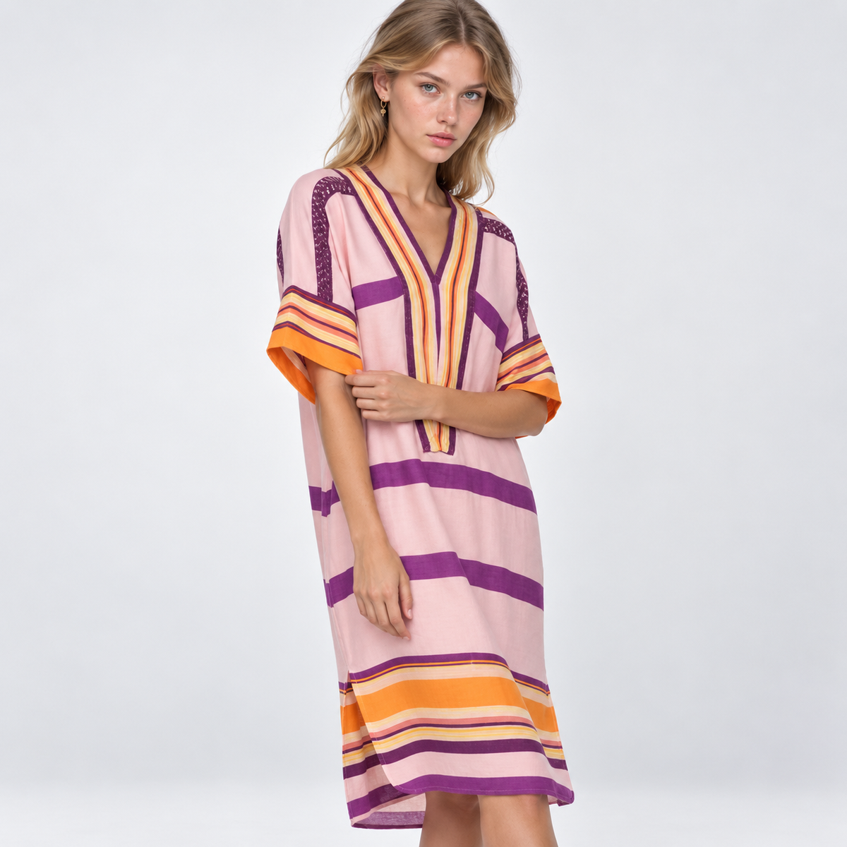 Striped Midi Dress