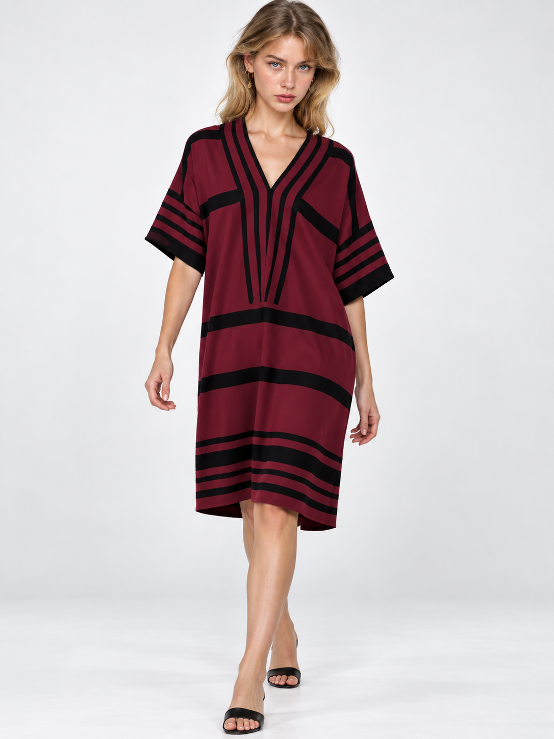 Striped Midi Dress