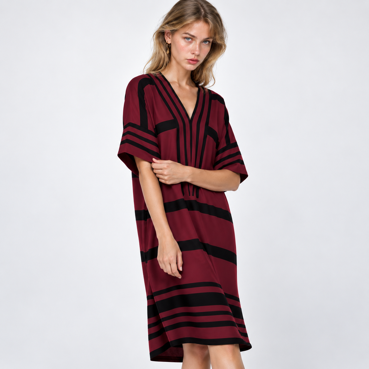 Striped Midi Dress