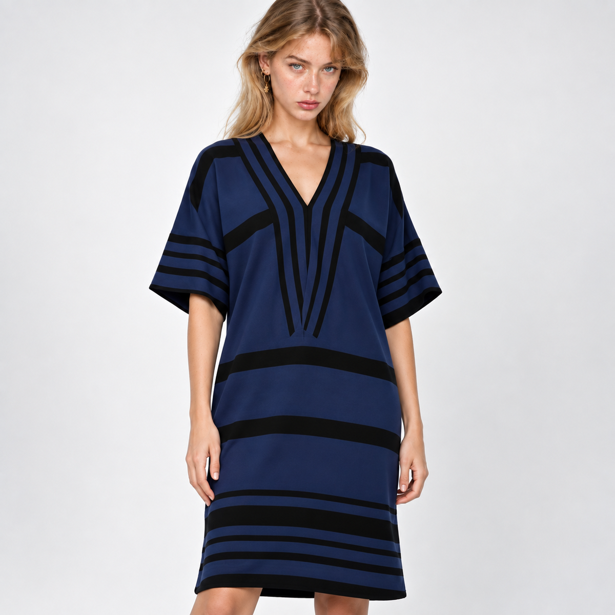 Striped Midi Dress