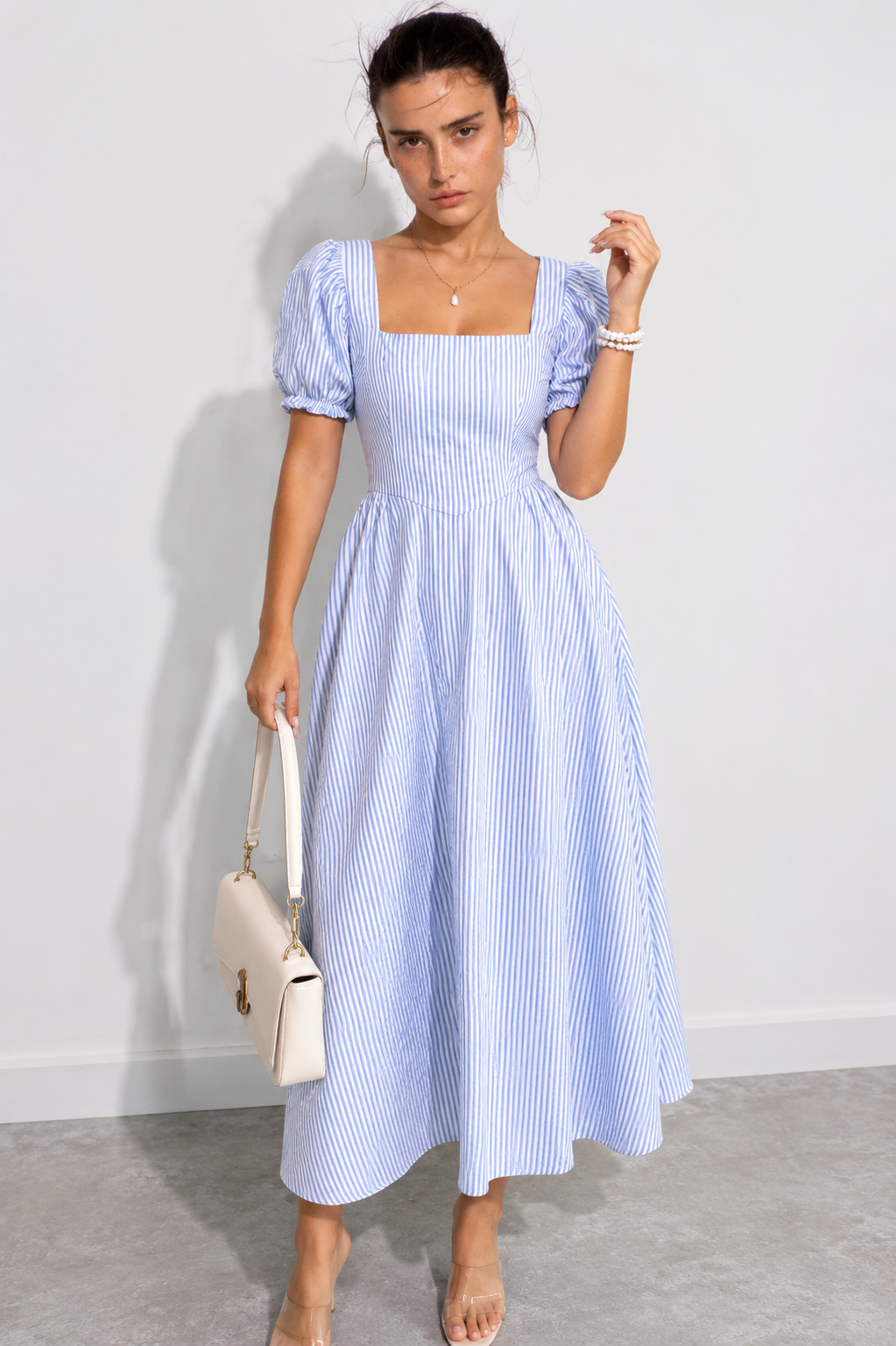 Sky Blue Bow Dress