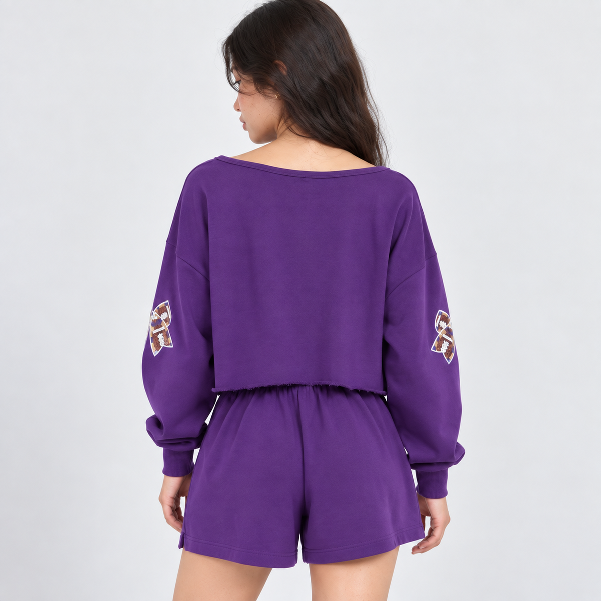 Sequin Shorts Two-Piece Set