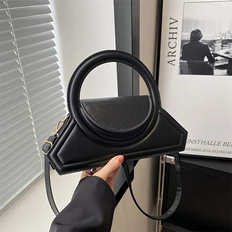 Sculptural Saddle Bag side view