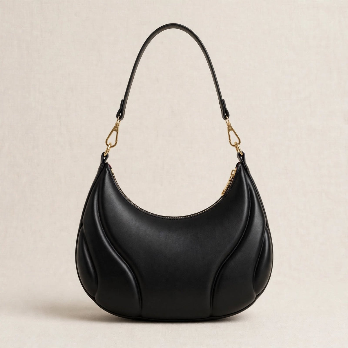 Solid Color Shoulder Bag
