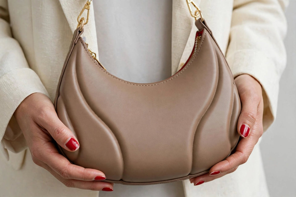 Solid Color Shoulder Bag
