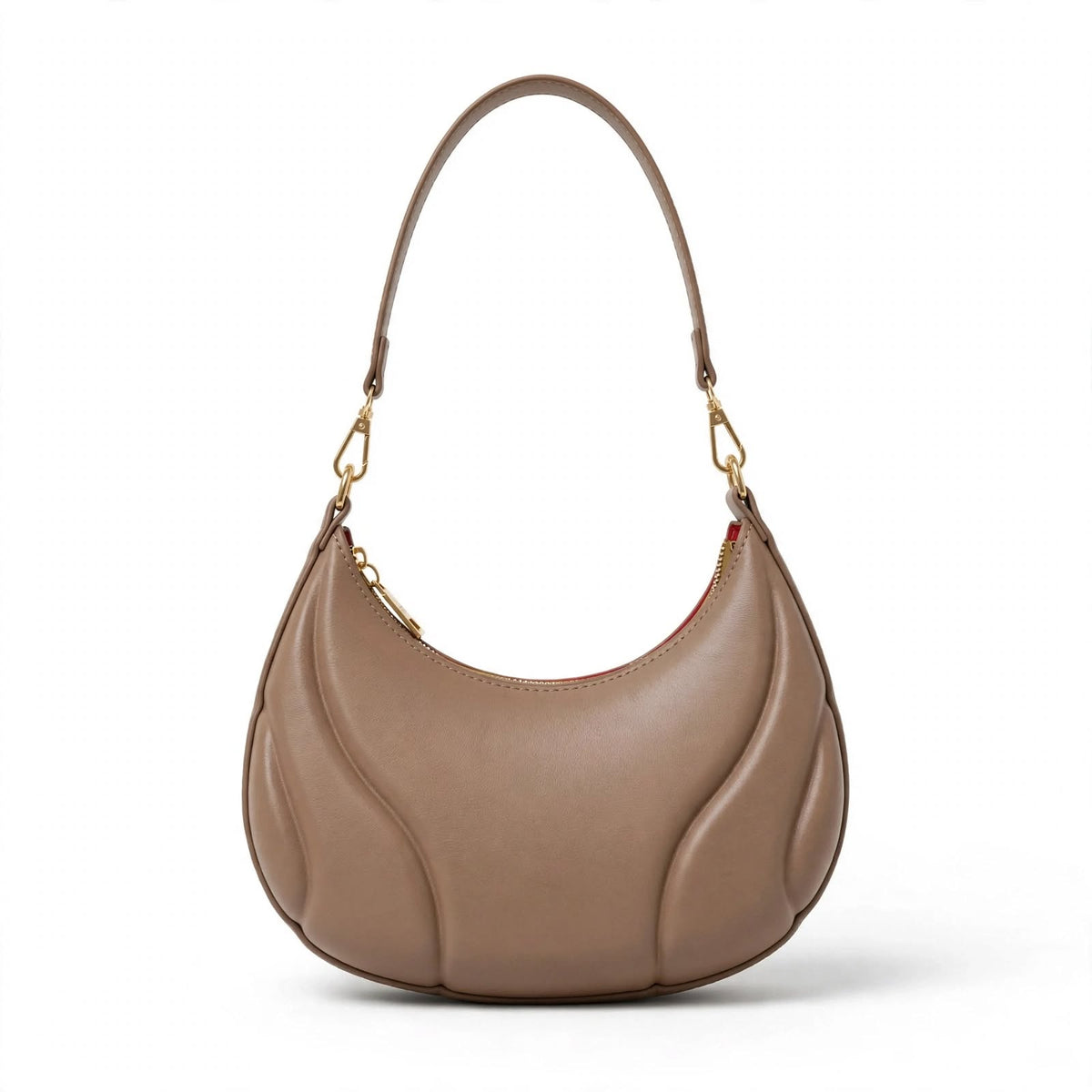 Solid Color Shoulder Bag