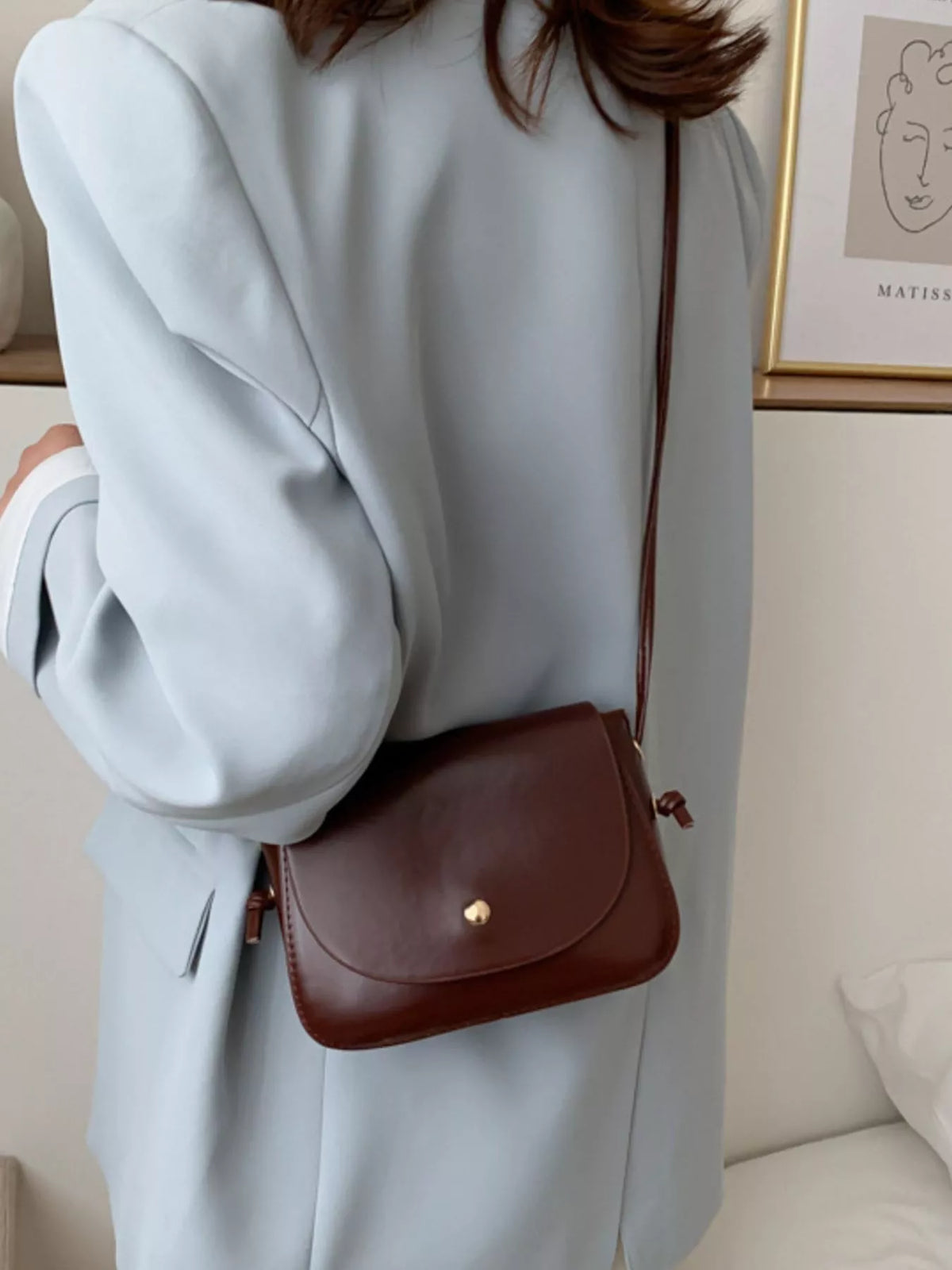 Leather crossbody bag product image | Orleve