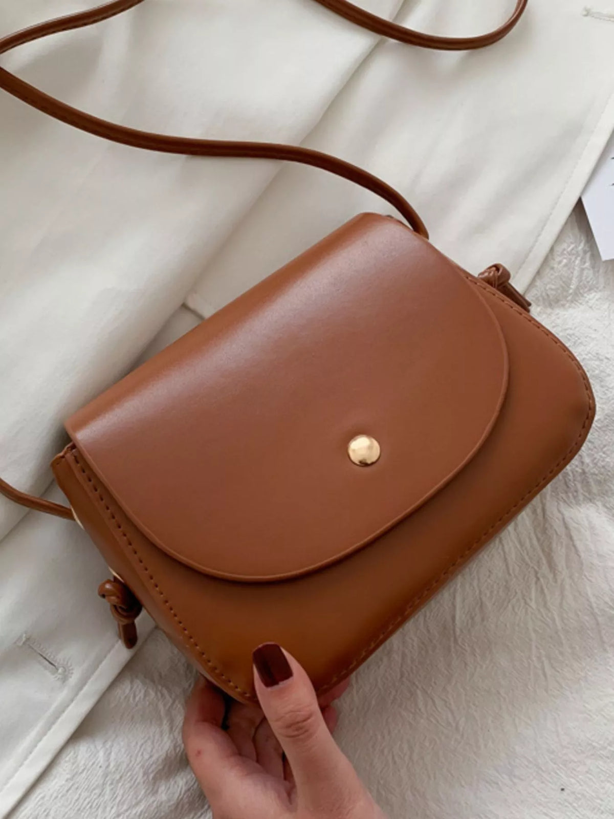 Leather crossbody bag product image | Orleve