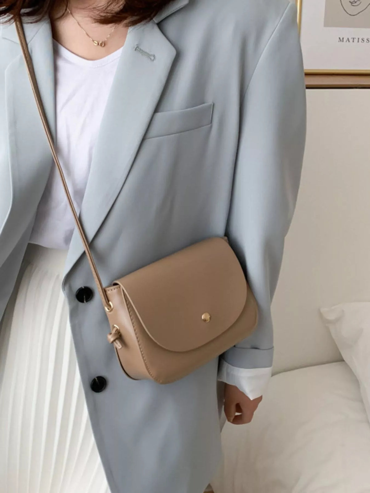 Leather crossbody bag product image | Orleve