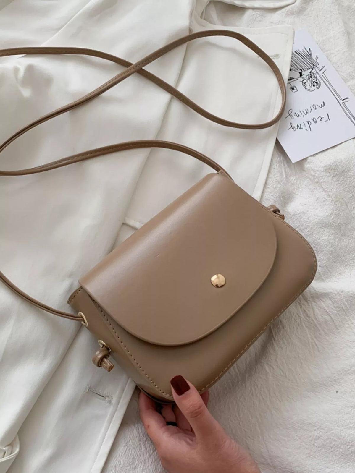 Leather crossbody bag product image | Orleve