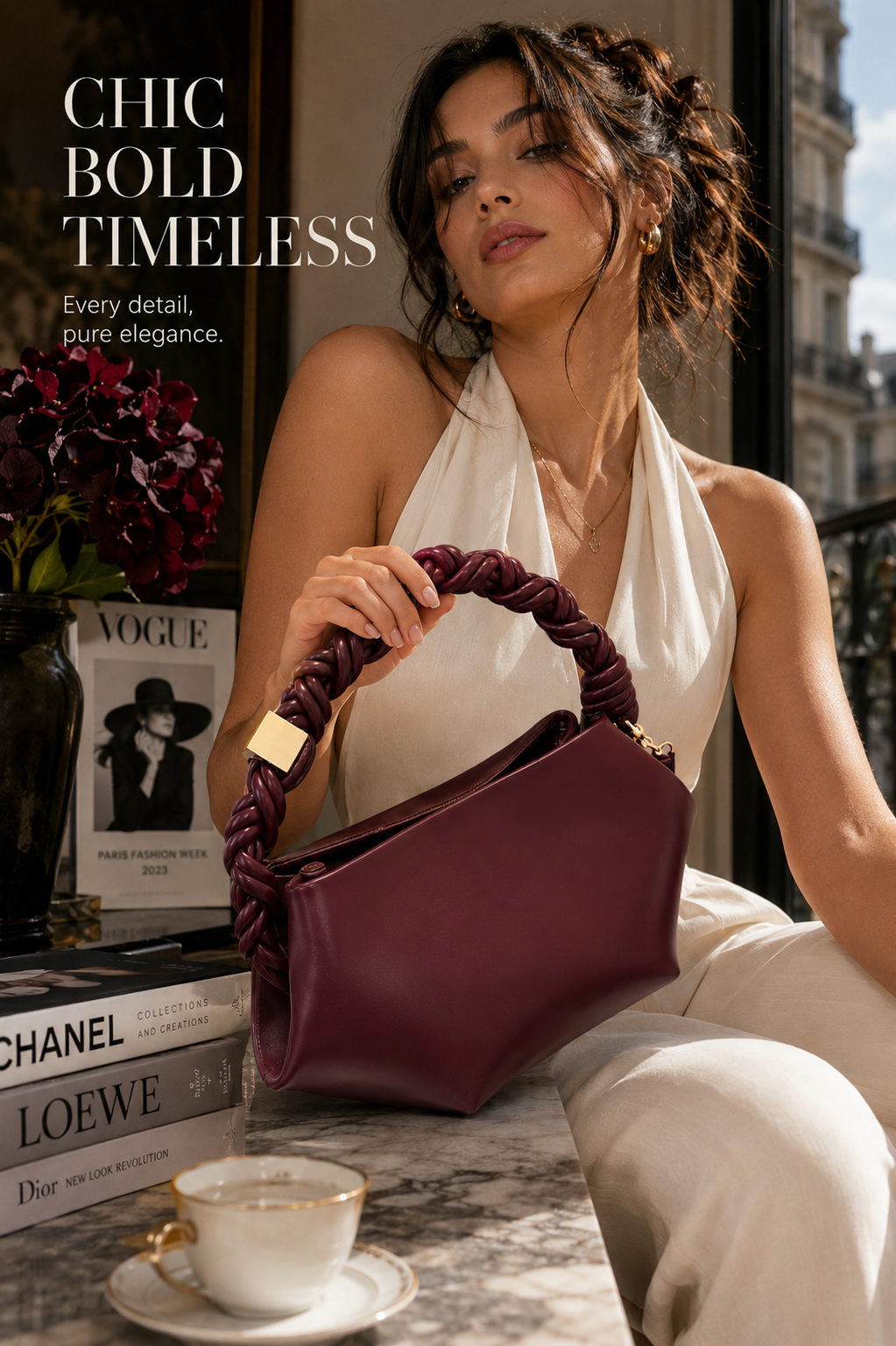Luxe braided shoulder bag detail | ORLEVE