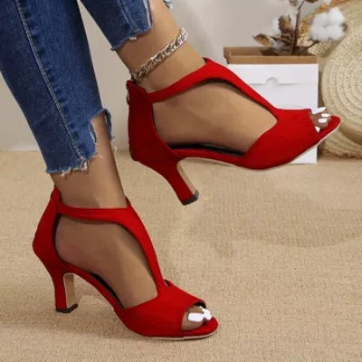 Orleve block heel sandals