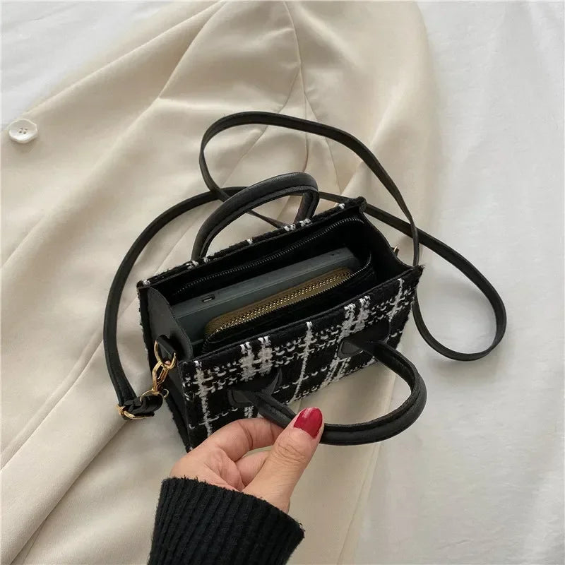 Plaid crossbody bag for women | ORLEVE