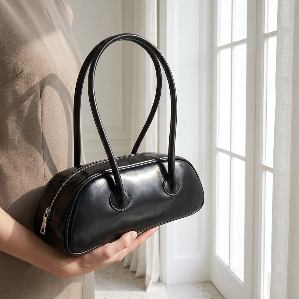 Ruched shoulder bag detail | Orleve