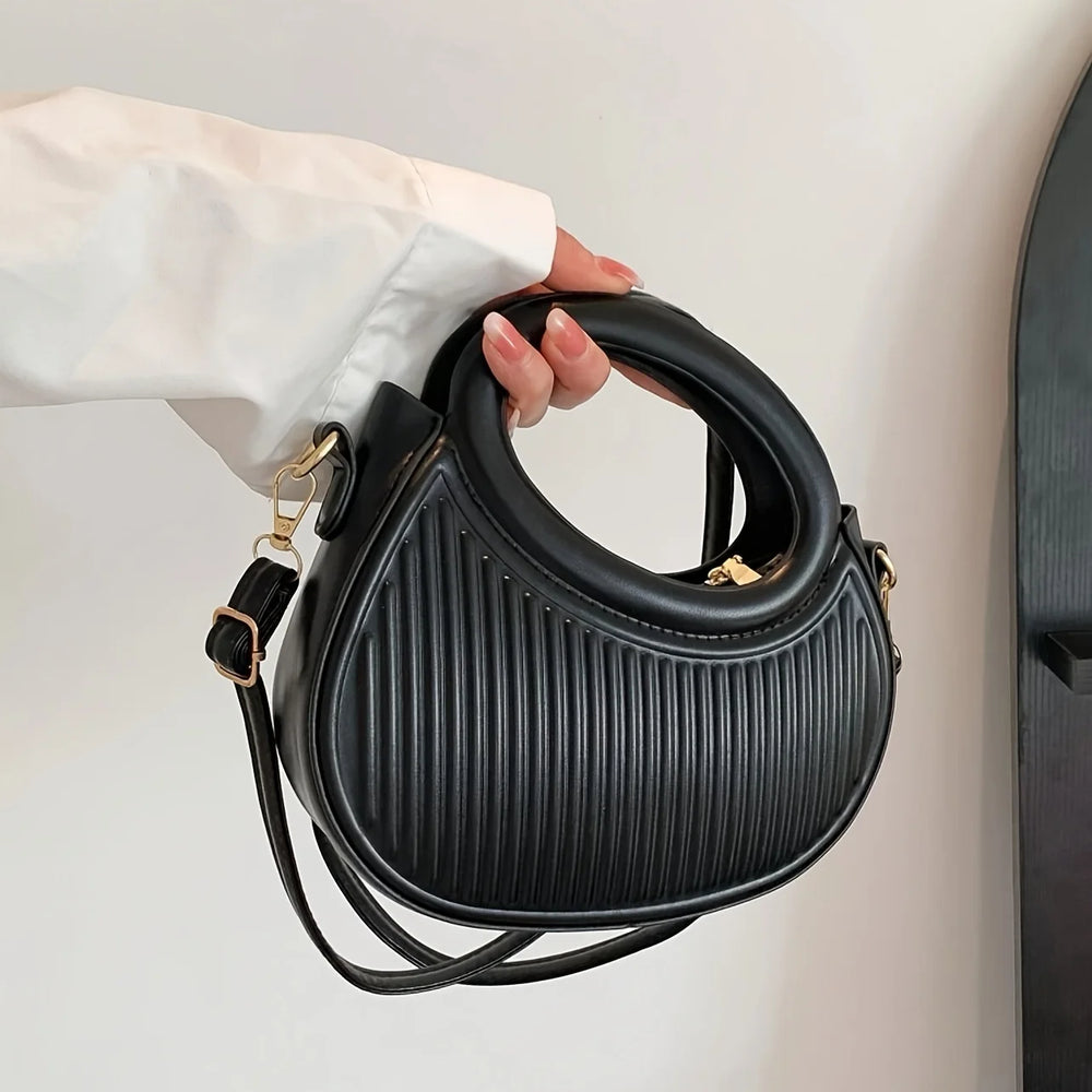 Sequin Crescent Shoulder Bag