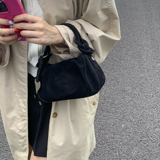 Suede mini crossbody bag product image | Orleve
