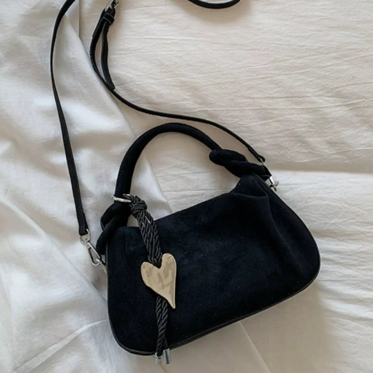 Suede mini crossbody bag product image | Orleve